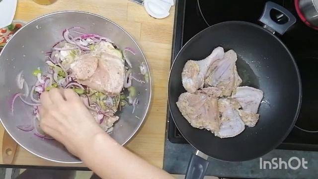 Кухня мира?Лучшая тушёная курица по-доминикански!Эту Курицу должен попробовать приготовить каждый❤️ смотреть онлайн
