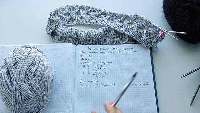 Новые процессы! Вязаное платье и костюм-двойка спицами! смотреть онлайн