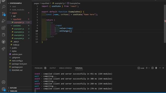 useState and Input Field (Nextjs) - Example 1 смотреть онлайн