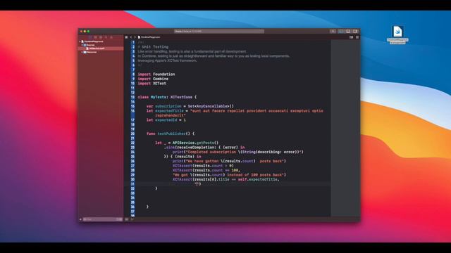 Unit Test in Combine Framework смотреть онлайн