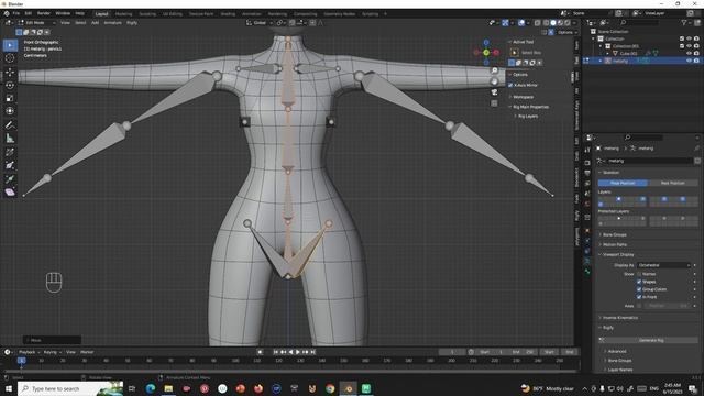 (Blender 3.5.1) with Rigify تجهيز الشخصية في العظام من خلال تثبيت هذه الاضافة смотреть онлайн