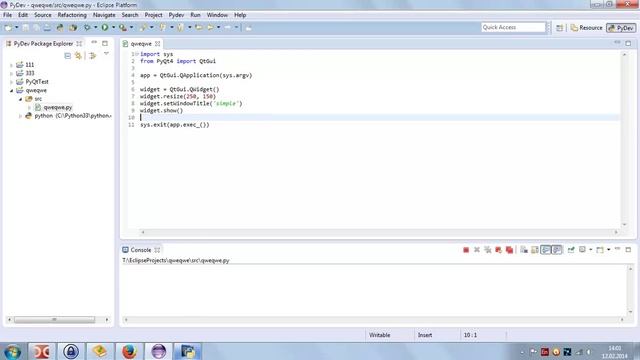 6 PyQt Первая простенькая программа смотреть онлайн