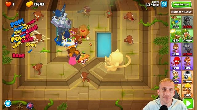Chutes CHIMPS Black Border - Bloons TD 6 смотреть онлайн