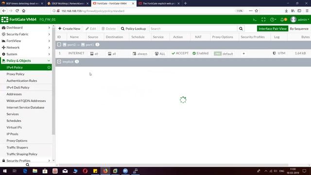 How to configure the explicit web proxy on Fortigate Firewall смотреть онлайн