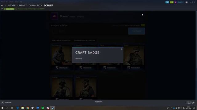 Multiple Steam badge crafting смотреть онлайн