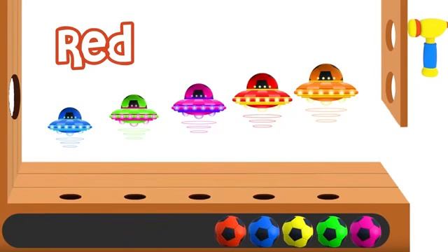 Learn Colors with Soccer Ball Alien UFO Balls смотреть онлайн