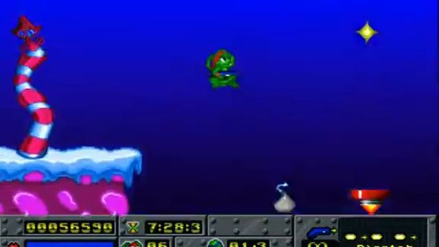 Jazz Jackrabbit Holiday Hare 1995 DOS Walkthrough смотреть онлайн