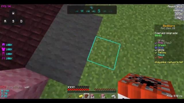 I played solo bedwars on 500 milliseconds latency смотреть онлайн