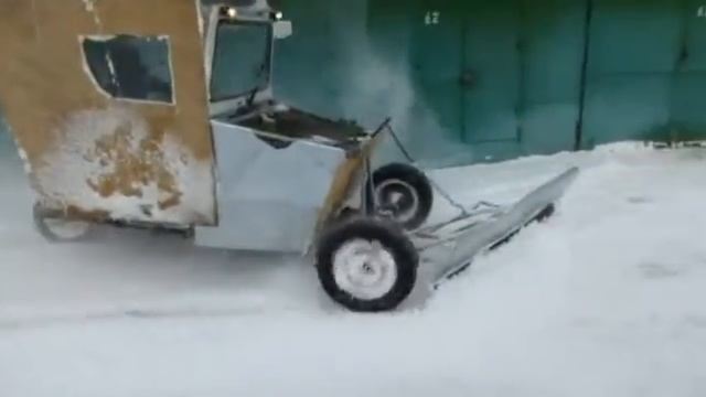 Самодельный снегоуборочный отвал смотреть онлайн