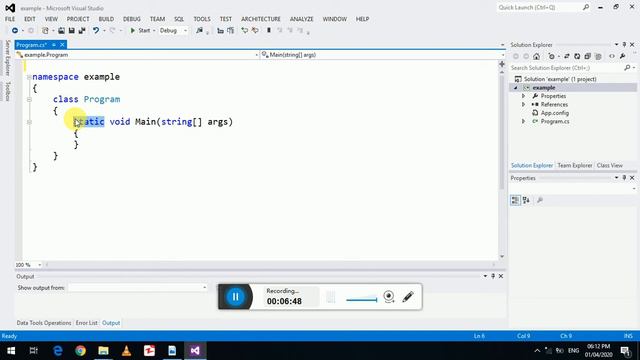How to write a Simple Program(Hello world ) in Visual Studio.Beginning Programming with C Sharp (C# смотреть онлайн