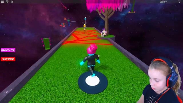 ПОБЕГ ИЗ КОСМОСА в Roblox игра Galactic Golf Obby в Роблокс смотреть онлайн