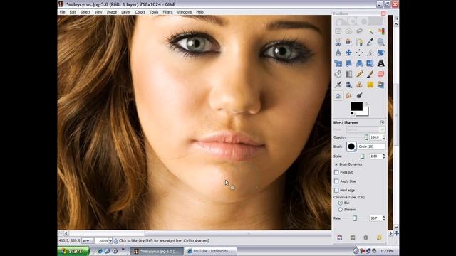 GIMP: Skin Airbrushing смотреть онлайн