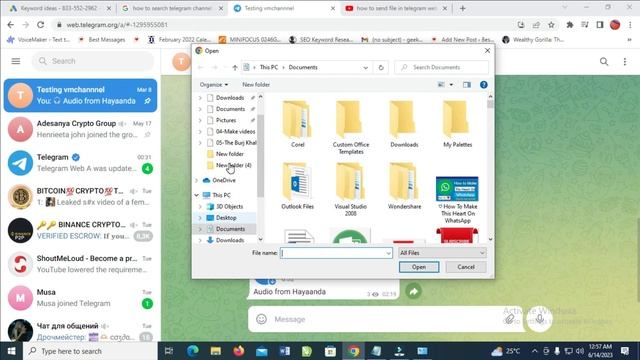 How To Send File In Telegram Web смотреть онлайн
