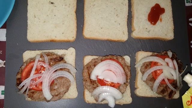 Бутерброд с котлетами #котлеты #Гамбургер смотреть онлайн