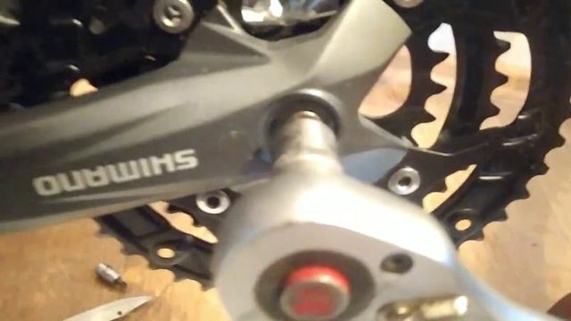 Как правильно устанавливать шатуны / Установка шатунов Shimano FC M391 смотреть онлайн