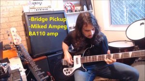 Chinese Rickenbacker 4003 Bass Copy Review and Demo