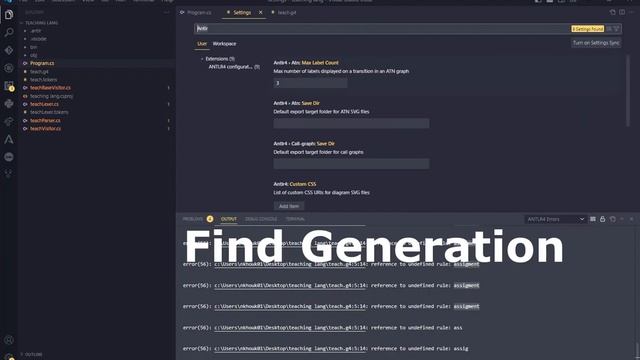 Antlr Vs Code Settings смотреть онлайн
