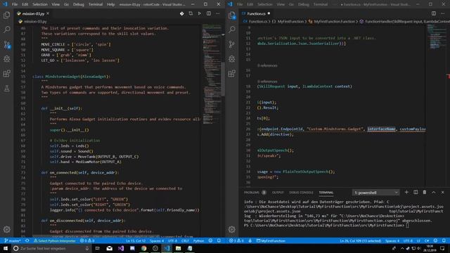 [PART 7 - SEND DIRECTIVES] Create a Custom Alexa Skill and connect it to a Gadget (C# / AWS Lambda) смотреть онлайн