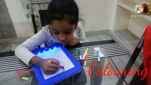 #Honey with Magical Sketch pad||#Magical pad ||education and fun|colouring the mermaid смотреть онлайн