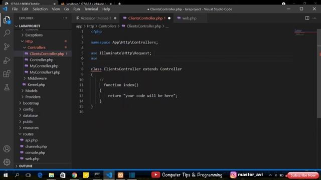 34. Accessors in laravel || LARAVEL 8 in Hindi. || ( #laravel #composer #xampp #Accessors) смотреть онлайн