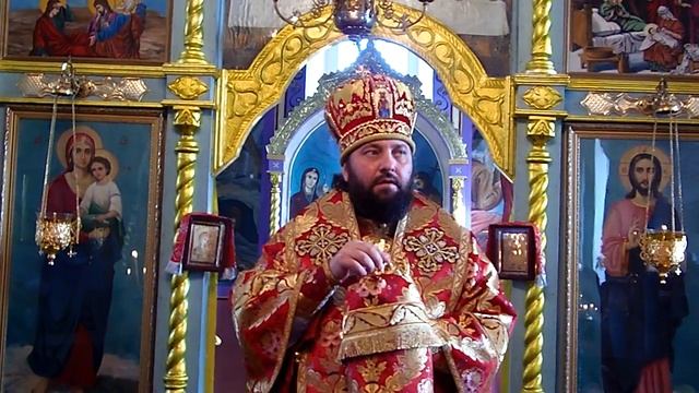 Проповедь в день памяти св. вмц. Параскевы в пгт Кривое Озеро. смотреть онлайн