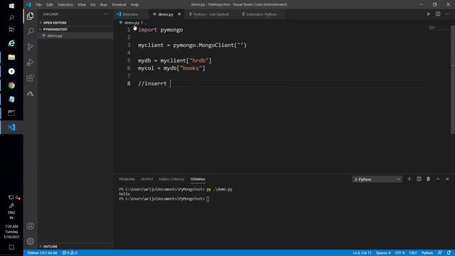Python with CosmosDB - Installing Pymongo and Inserting Records смотреть онлайн