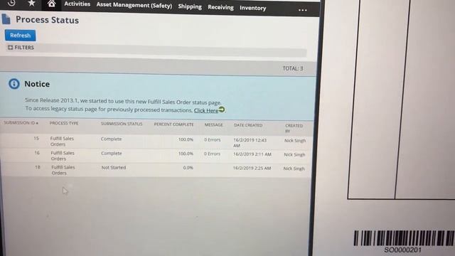 Using Standard Barcode Scanner when Fulfilling Orders in Netsuite смотреть онлайн