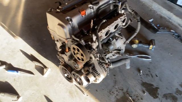 Honda Accord Jdm k24 engine replacement part 1 смотреть онлайн