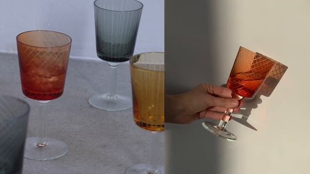 Цветные бокалы POLS POTTEN смотреть онлайн