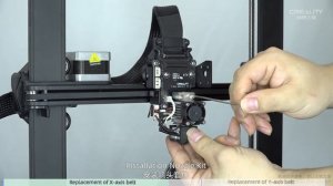 Service Tutorial Ender-3 V3 SE Replacement of X and Y belts