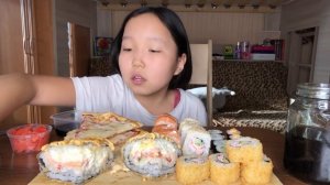 Мукбанг//роллы//пицца//конверты//приятного аппетита✨