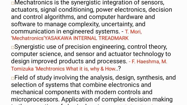 KTU.MECHATRONICS  AND AUTOMOTIVE MECHATRONICS MODULE 1 PART 1