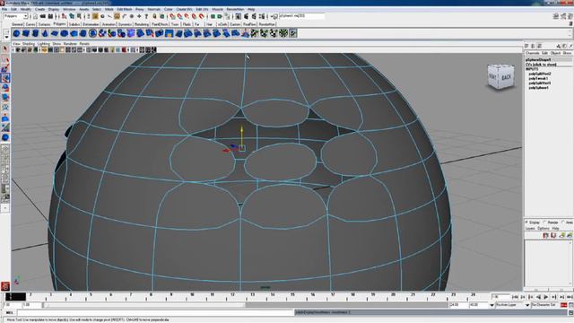 Maya 2009 Detach Components Tutorial смотреть онлайн