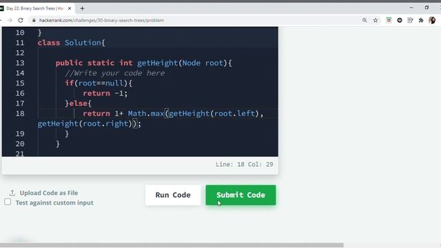 30 days of code | Java | Day 22 Binary Search Trees HackerRank solution in java смотреть онлайн