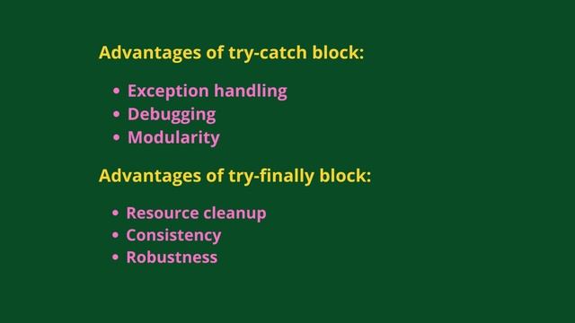 try-catch-finally block in Exception handling in Java. смотреть онлайн