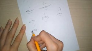 How to Draw Anime Mouth  / Как рисовать Анимешный Рот