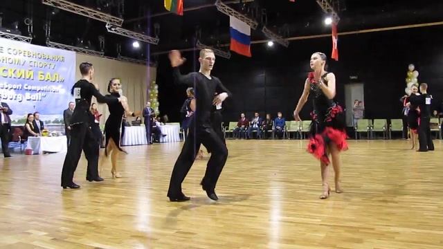 Ча-ча-ча (до D класса Взрослые+Молодежь) 31.03.2018 Петербургский бал - 2018 смотреть онлайн