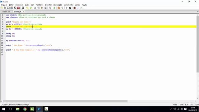 Declarando Classe em Perl. смотреть онлайн