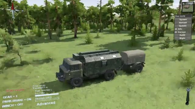 Стрим на карте «Деревня» (автор TROLL_RUS (Григорий Баранов)) для SpinTires 030316 смотреть онлайн