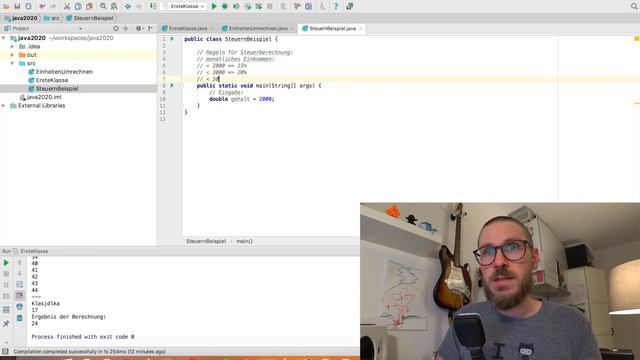DHBW Java Vorlesung TINF19 - Kapitel 1 - Video 10 - Übungen смотреть онлайн