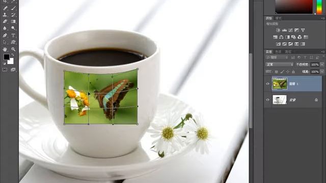 【PHOTOSHOP】24~咖啡杯~彎曲變形 | Photoshop教程 | Photoshop教學