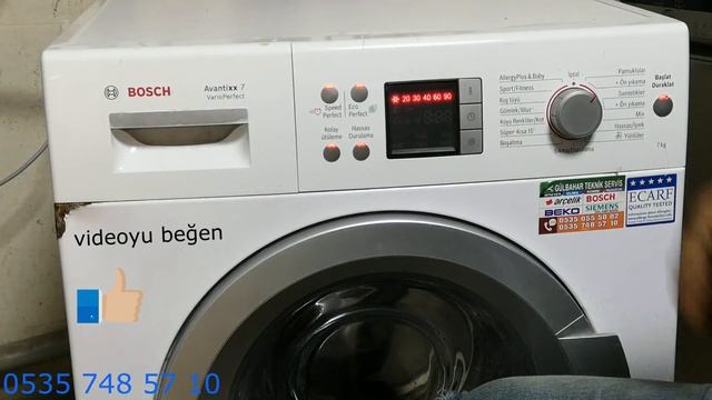 bosch avantixx 7 kg reset ve test & E 29 HATA KODU смотреть онлайн