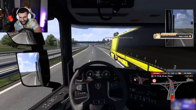 СУРА ФУРЩИК ШАШКУЕТ В EURO TRUCK SIMULATOR 2 !? ПЕРЕВЕРНУЛ ФУРУ С АРБУЗАМИ ! смотреть онлайн