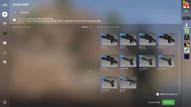 $10 TO A KNIFE BY DOING CS:GO TRADE UPS! (EP. 1) смотреть онлайн