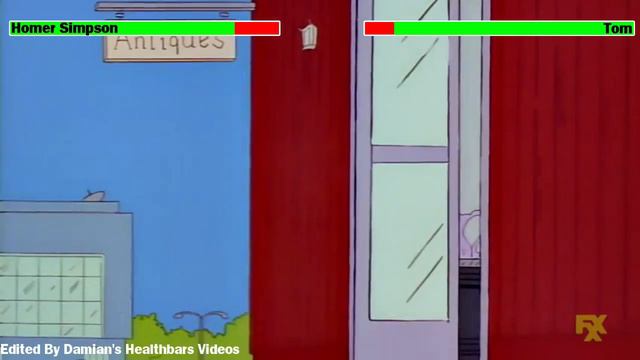 Homer Simpson vs. Tom with healthbars смотреть онлайн