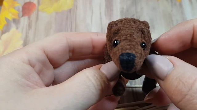 Вязаный Бобр_ Crochet beaver_ miniature смотреть онлайн