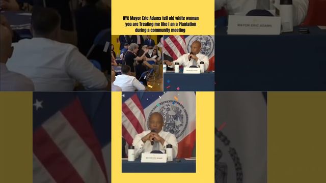 old white woman try to disrespect NYC Mayor Eric Adams смотреть онлайн