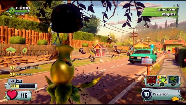 САДОВОЕ ПОБОИЩЕ! #9 — Plants vs Zombies Garden Warfare 2 {PS4} — Верхом на Дрынолёте смотреть онлайн