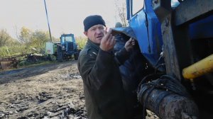 Встал трактор МТЗ 80 при первых морозах!