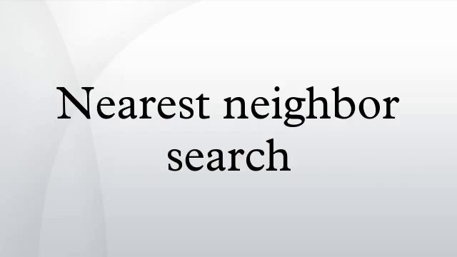 Nearest neighbor search смотреть онлайн